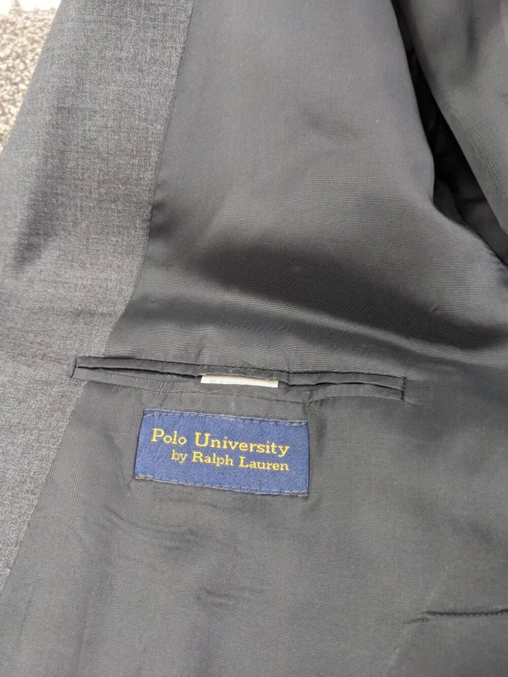 Polo Ralph Lauren 46R Suit Flannel Wool Cashmere 40x30 University